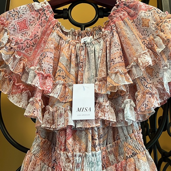 MISA Isella Off Shoulder Mini Dress - Picture 3 of 14